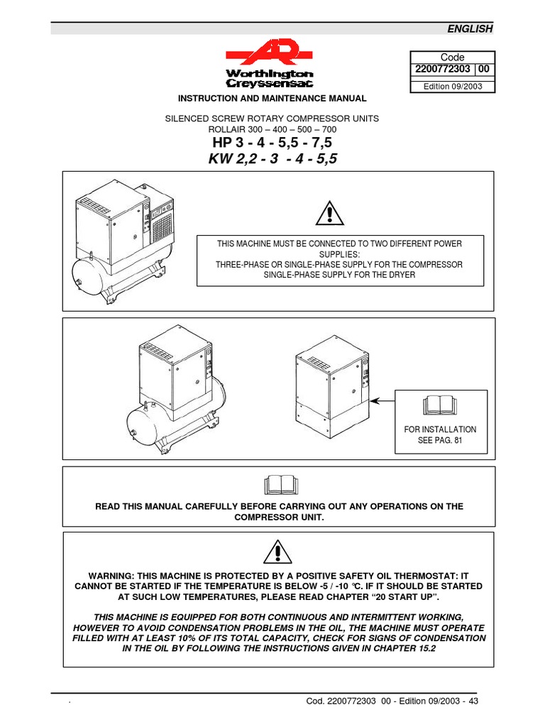 Compressor Maintenance and Safety Guide | PDF | Clothes Dryer | Valve
