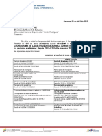 Modificacion Calendario Academico PDF