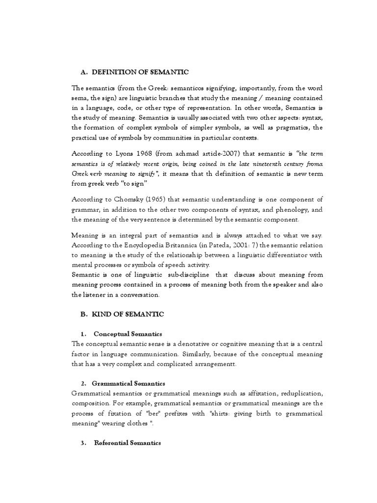 Introduction to Linguistic Semantics | PDF | Semantics | Word