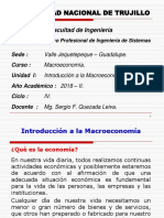 UNIDAD I - Introducción Macroeconomia - Ing. Sistemas