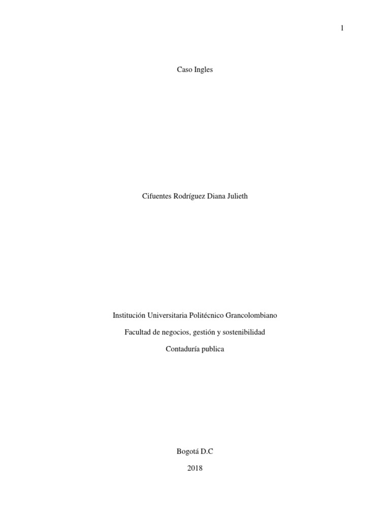 Caso en Ingles PDF Fraud Business