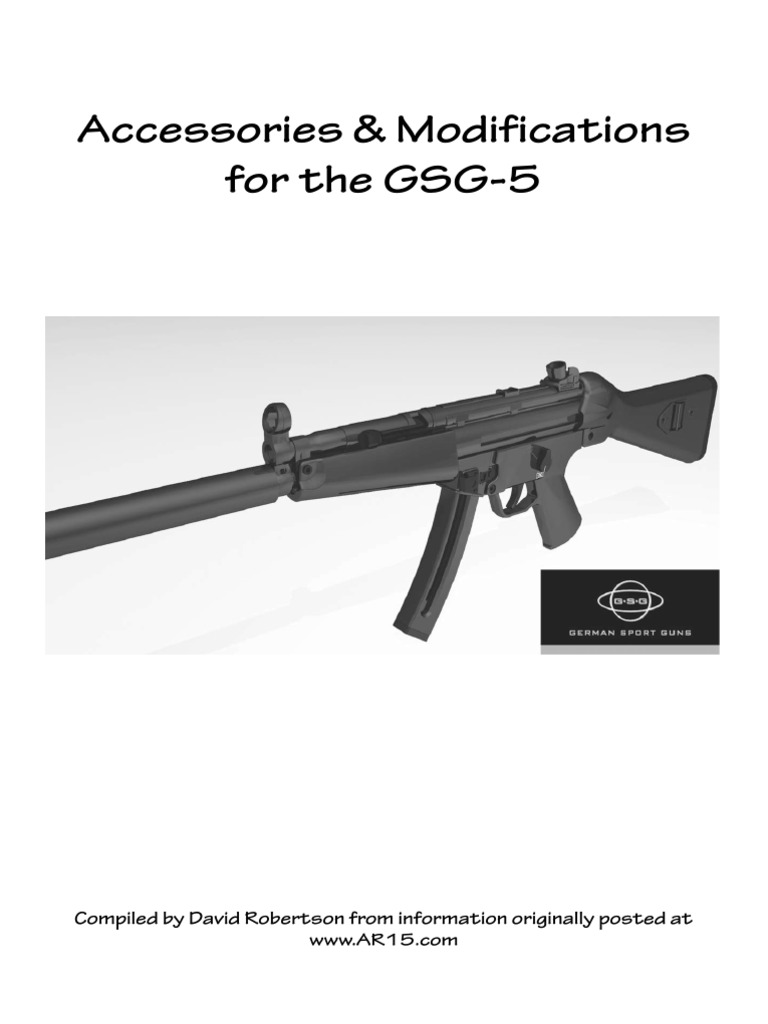 GSG5 Accessories & Modifications Screw Trigger (Firearms)