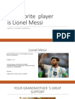 My Favorite Player Is Lionel Messi: Mario Lozano Barrera