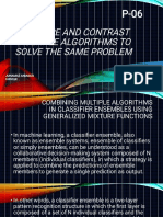 Compare and Contrast Multiple Algorithms To Solve The Same Problem
