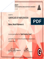 Certificate of Participation: Baleos, Nicole Philomena A