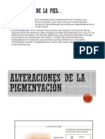 Alteraciones de La Pigmentacion Dermatologia Estetica