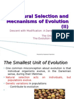 Natural Selection and Mechanisms of Evolution (II)