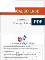 Physci Lesson 3 Atoms