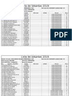 Lista de 100 Votantes 2019