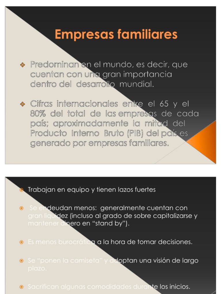 Empresas Familiares | PDF | Pequeñas y medianas empresas | Toma de ...