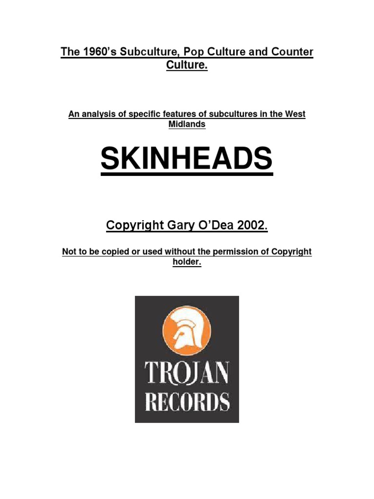 1960s Subculture - Skinheads Feature.1 | PDF | Clothing
