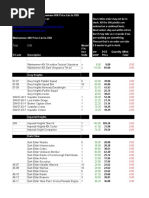 Price List