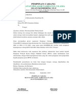Surat Permohonan Rekomendasi PW IPNU