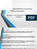 Función Principal Del Banco Central en Política Monetaria