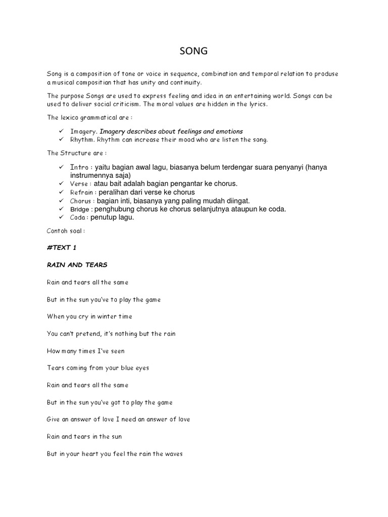 Song Song Structure