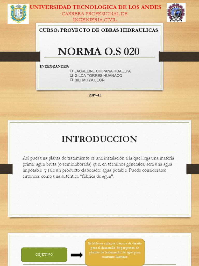 NORMA Os - 020 | PDF | Agua potable | Agua