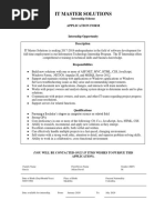 Formato-Internship Application Form