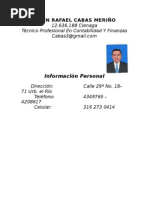 Hoja de vida líder de contabilidad TIC