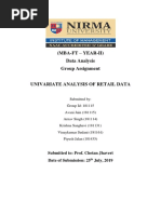 (Mba-Ft - Year-Ii) Data Analysis Group Assignment: Submitted To: Prof. Chetan Jhaveri Date of Submission: 25 July, 2019