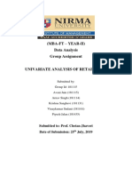 (Mba-Ft - Year-Ii) Data Analysis Group Assignment: Submitted To: Prof. Chetan Jhaveri Date of Submission: 25 July, 2019