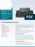 5/8 Port Gigabit Ethernet Switches: Product Highlights