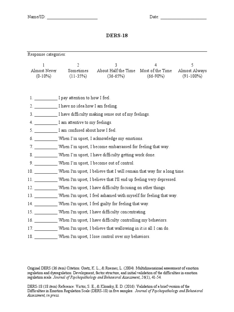 Dbi Ii | PDF | Emotions | Clinical Psychology