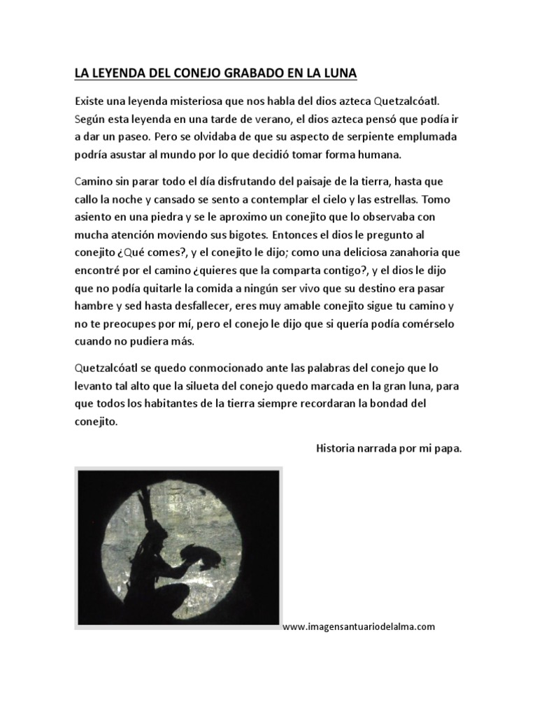 La Leyenda Del Conejo Grabado en