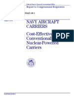 GAO报告：Cost-Effectiveness of Conventionally and Nuclear-Powered Aircraft Carriers（航母比较