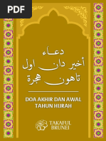 Doa Akhir Dan Awal Tahun Hijrah - 1441H - Takaful Brunei PDF