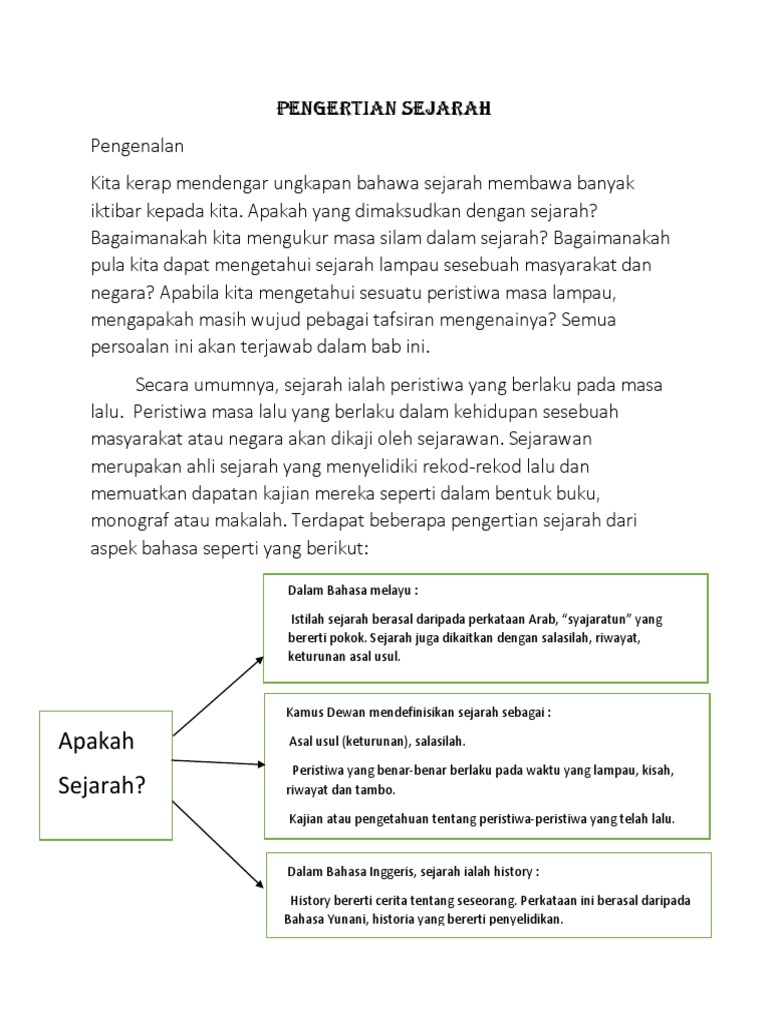Pengertian Sejarah Pdf