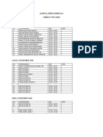 Jadwal Pertandingan