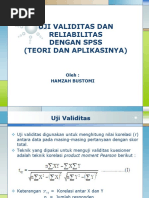 Tabel Uji Validitas dan Reliabilitas | PDF