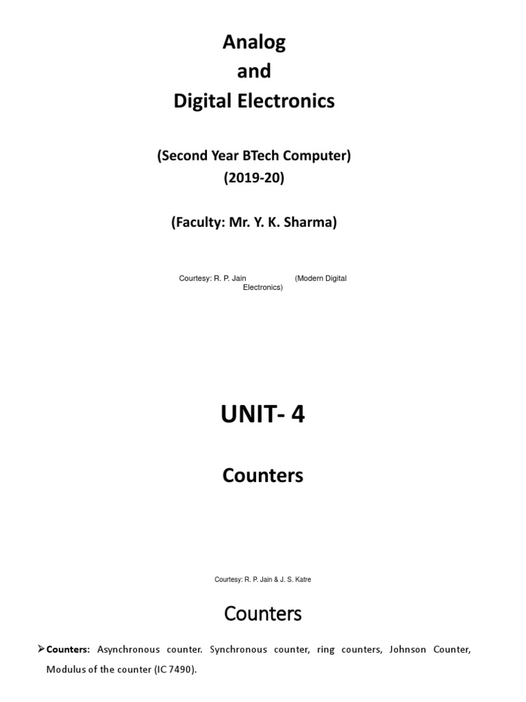 Ade Unit 4 Pdf Pdf Digital Electronics Electrical Circuits
