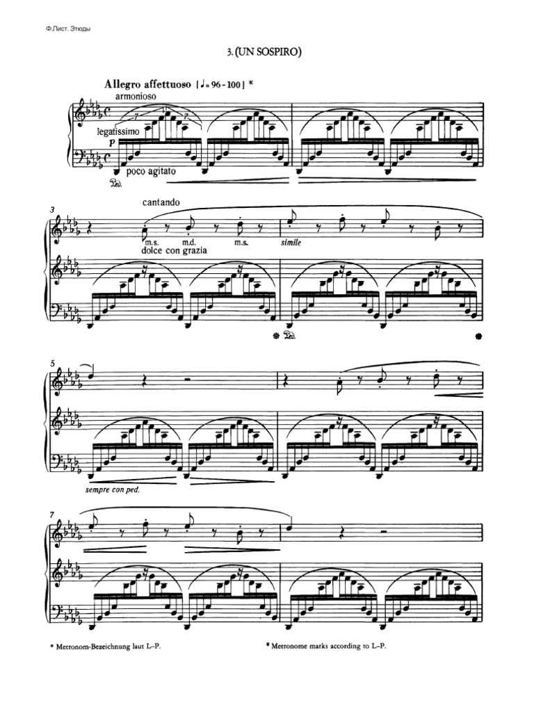 Liszt Un Sospiro PDF