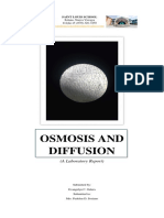 Osmosis and Diffusion: (A Laboratory Report)