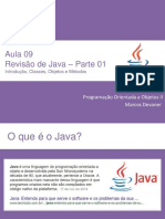 Aula 09 - RevisÃ£o de Java - Parte 1(IntroduÃ§Ã£o, Classes, Objetos e MÃ©…