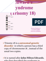 Chromosome 18: Ameena Thusleen N DR - Alm P.G Ibms University of Madras