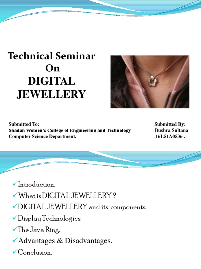 Digital Jewellery PDF Computer Monitor Random Access Memory