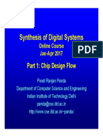 Synthesis of Digital Systems: Part 1: Chip Design Flow