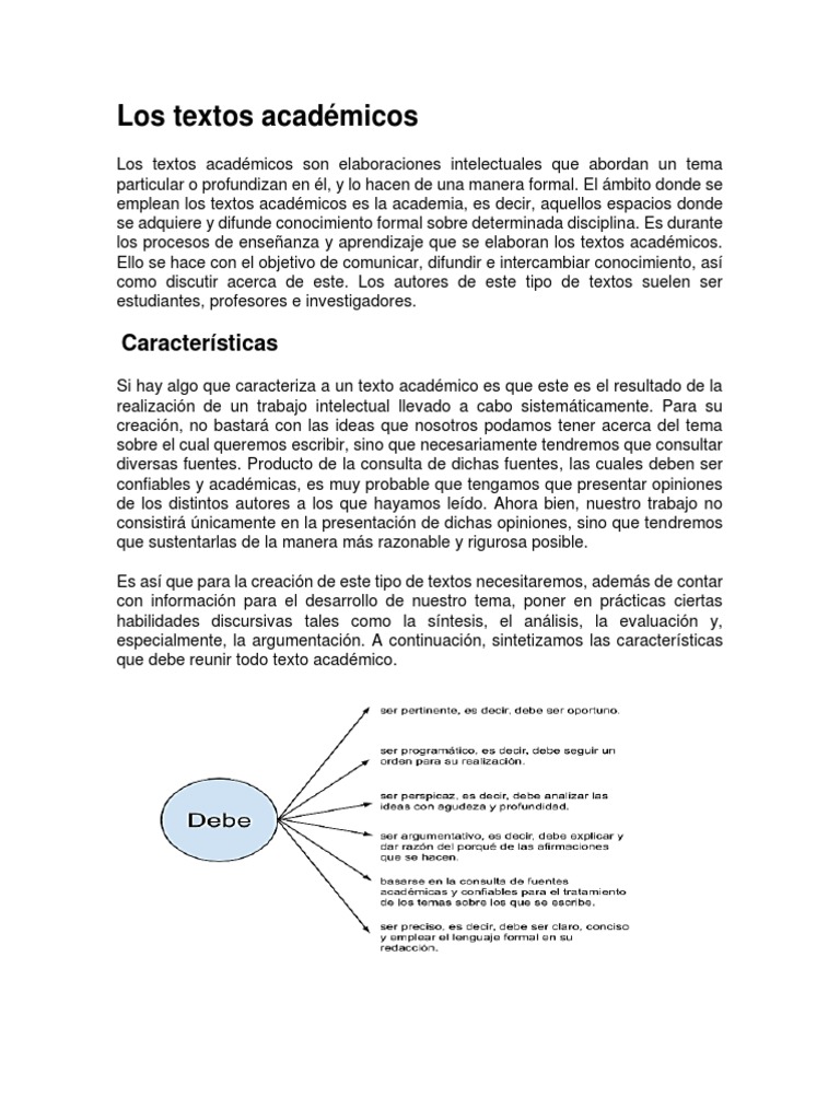 Que Son Los Textos Academicos: Ejemplos De Textos Académicos – VDXG