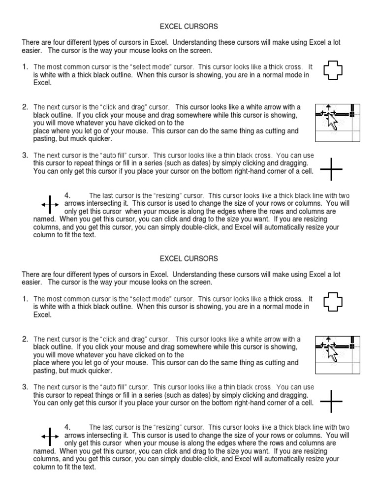 Mouse Cursor - an overview