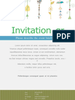 Invitation GR E5ings Greet: Please Describe The Event Briefly Here