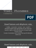 Vowel Phonemes