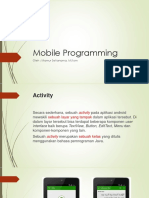 Mobile Programming