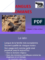 LES LANGUES ROMANES