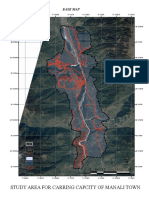 Study Area For Carring Capcity of Manali Town: Base Map