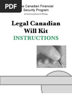 Instructions For Will