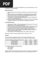 Balance Sheet Errors: Problem 1