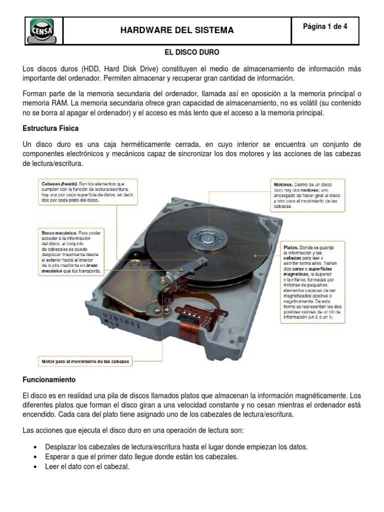 Discos Duros | PDF | Disco duro | Almacenamiento de datos de la computadora