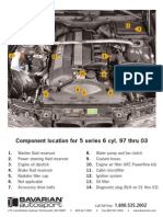 Component Location For 5 Series 6 Cyl. 97 Thru 03: Call Toll Free